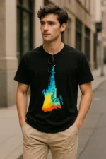 Vivid Skyline Tee - Zykoq Skyline Drop - Image 3