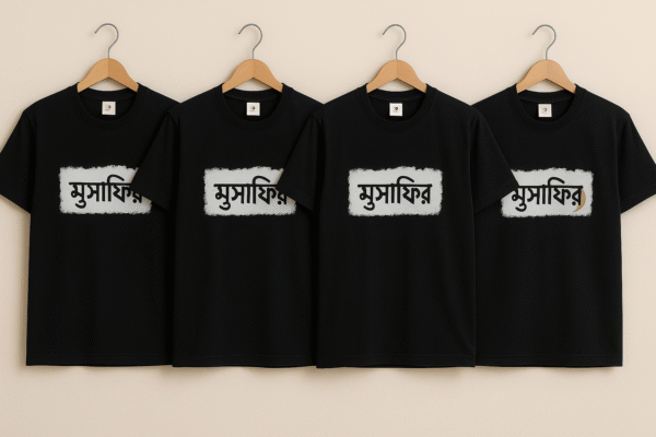"Musafir" Premium Black T-Shirt - Image 3