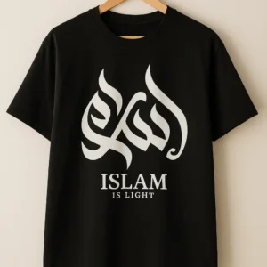 Islam is Light – Oversized Black Tee | Zykoq Original